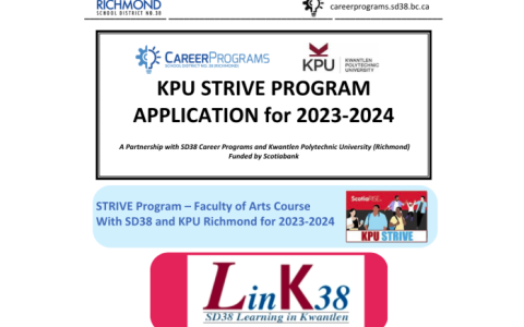 SD38 KPU Program Apps are Out! - LinK38 and STRIVE