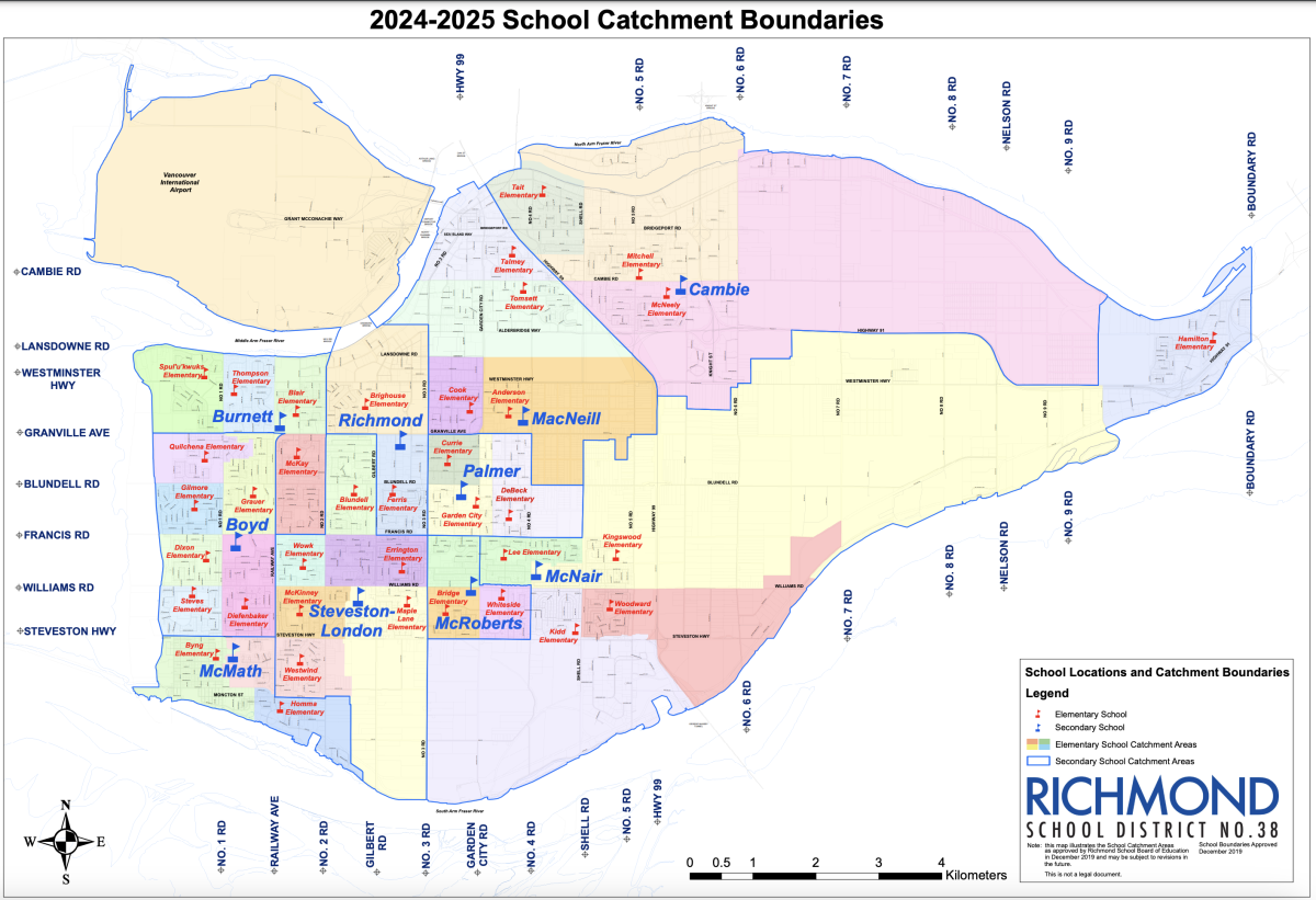 Richmond School District Catchment 2024-2025
