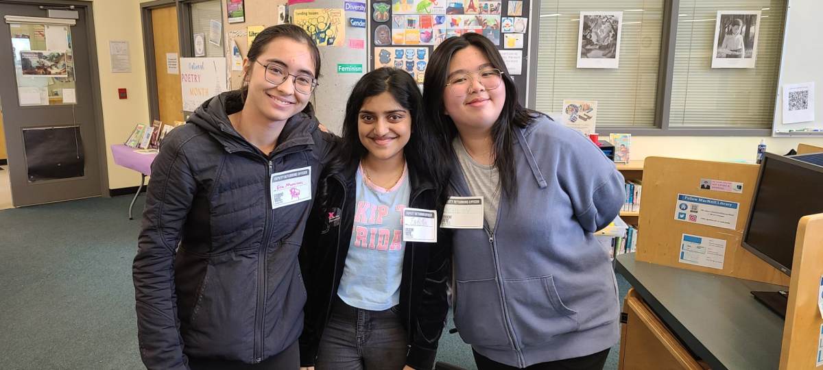 three volunteers