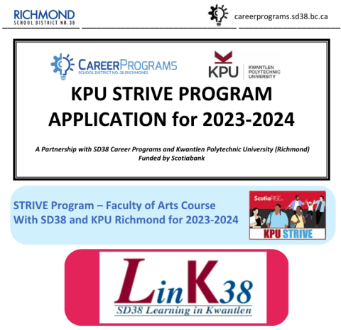SD38 KPU Program Apps are Out! - LinK38 and STRIVE