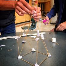 Marshmallow Challenge in Drafting 9/10- Getting creative with spaghetti & marshmallows!